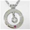 Image 2 : Roberto Coin 18K Gold Diamond & Ruby Necklace