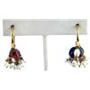 Image 2 : Gold Multi-colored & Pearl Earring
