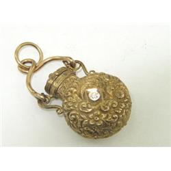 14K Yellow Gold Diamond Charm from 1930