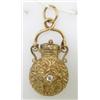 Image 2 : 14K Yellow Gold Diamond Charm from 1930