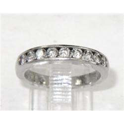 Platinum Lady's Diamond Wedding Ring With Certificate