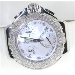 Tag Heuer Stainless Steel, Diamond Strap Watch.