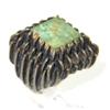 Image 3 : 14K Yellow Gold / Silver Turquoise Ring