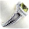 Image 2 : David Yurman Silver Lemon Citrine & Diamond Ring.