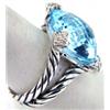 Image 2 : David Yurman Silver Blue Topaz Diamond Ring