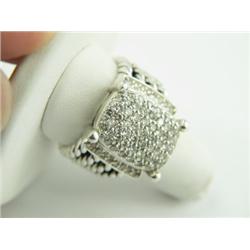 David Yurman Silver Diamond Ring