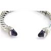 Image 2 : David Yurman Silver Amethyst & Diamond Bangle