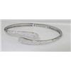 Image 1 : 14K White Gold Diamond Bangle