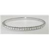 Image 1 : 14K White Gold Diamond Bangle