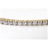 Image 2 : 14K Yellow Gold, Diamond Bangle