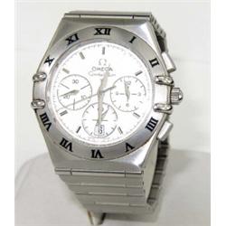 Omega Constellation Stainless Steel Chronograph Watch