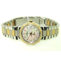 Baume & Mercier Stainless Steel/18K Gold  Diamond Watch