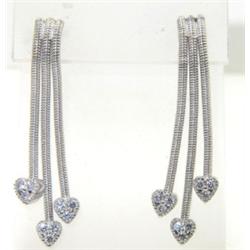 18K White Gold Diamond Earrings