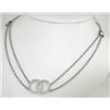 Image 1 : Movado 18K White Gold Diamond Necklace