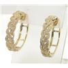 Image 1 : 14K Yellow Gold, Diamond Earrings