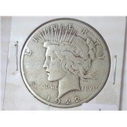 1922-S PEACE SILVER DOLLAR