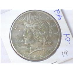 1925 PEACE SILVER DOLLAR