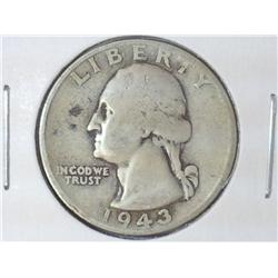 1943-S WASHINGTON SILVER QUARTER
