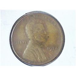 1924-D LINCOLN CENT (KEY DATE) (FINE)