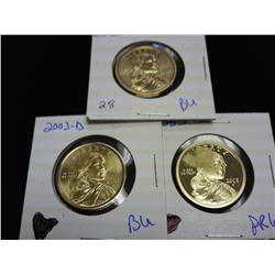 2003-P/D/S SACAGAWEA DOLLARS (UNC'S & PF)