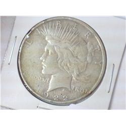 1922-D PEACE SILVER DOLLAR