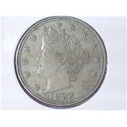 1883 NO CENTS LIBERTY "V" NICKEL (EXTRA FINE)