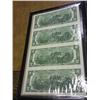 Image 2 : UNCUT SHEET OF 4-2003-A $2 FRN'S