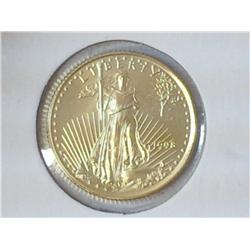 1998 $5 AMERICAN GOLD EAGLE 1/10 OZ. (UNC)