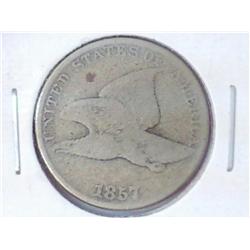 1857 FLYING EAGLE CENT