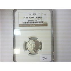 2011-S JEFFERSON NICKEL NGC PF69 ULTRA CAMEO