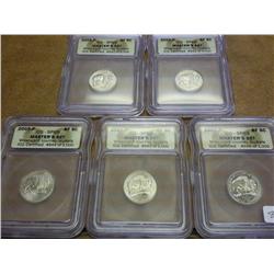 5-2005-P BISON NICKELS ICG SP69