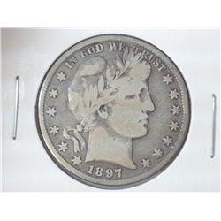 1897 BARBER HALF DOLLAR (VERY GOOD)