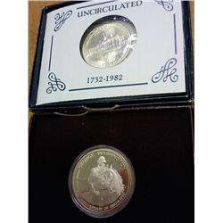 1982-D/S WASHINGTON HALF DOLLARS .7234 OZ. ASW