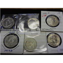 1979,79,79-D,79-S,80-S & 80-S SBA DOLLARS