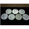 Image 1 : 7-90% SILVER KENNEDY HALF DOLLARS $3.50 FACE VALUE