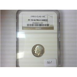 1998-S ROOSEVELT DIME NGC PF70 ULTRA CAMEO