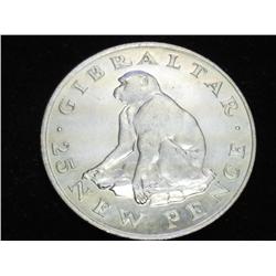 1971 GIBRALTAR 25 NEW PENCE (UNC)