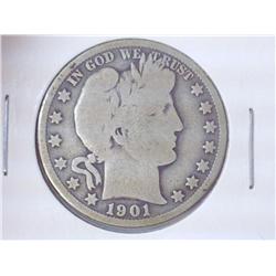 1901-O BARBER HALF DOLLAR