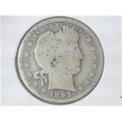 1893-S BARBER QUARTER