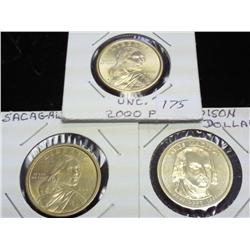 2000-P,01-D & 07-D US DOLLARS (UNC)