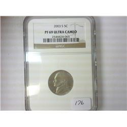 2003-S JEFFERSON NICKEL NGC PF69 ULTRA CAMEO