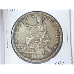 1877-S TRADE DOLLAR DATE IS MUNCHED UP