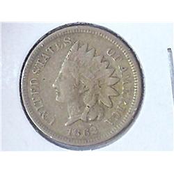 1862 INDIAN HEAD CENT (FINE)