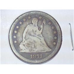 1877 SEATED LIBERTY QUARTER