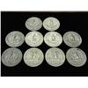 Image 2 : 10 ASSORTED 60'S WASHINGTON SILVER QUARTER