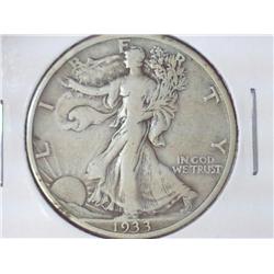1933-S WALKING LIBERTY HALF DOLLAR