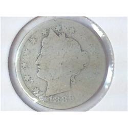 1886 LIBERTY "V" NICKEL (KEY DATE)