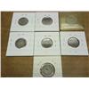 Image 2 : 7 ASSORTED SHIELD NICKELS NO DATE, (HOLED) ETC...
