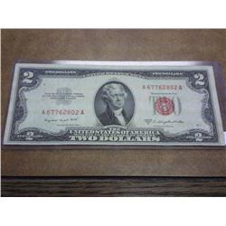 1953-B $2 US NOTE RED SEAL