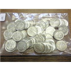 50 ASSORTED SILVER ROOSEVELT DIMES